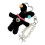 Delicate Pearls Barrettes Rabbit Charm Lightweight-Black 1