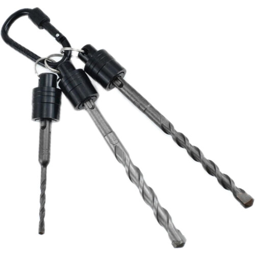 Bit Holder Keychain Set  Portable Shank Clip For Impact Driver Bits, Drill Bit Extension, Nut Driver, 5 Pieces 2