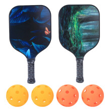 Vysoce obratné pálky na pickleball, vědecký design pro dokonalou rovnováhu mezi silou a kontrolou, štíhlá ochrana hran pro snížení chyb.