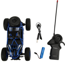 Auto RC Rock Crawler con telecomando a 2,4 GHz, trazione integrale 4WD, doppio motore, batteria ricaricabile, struttura in lega, design
