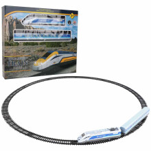 Electric Train Race Track Playset for Kids, Bluetooth Electric Model Train with Remote Control Locomotive, HO Gauge Railway Set with Sound & Lighting