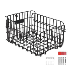 Basket Hinge Behind The Bike 50 Kg Load Capacity Folding Metal Basket Cycling Bag For Shopping Compatible Route Daily
