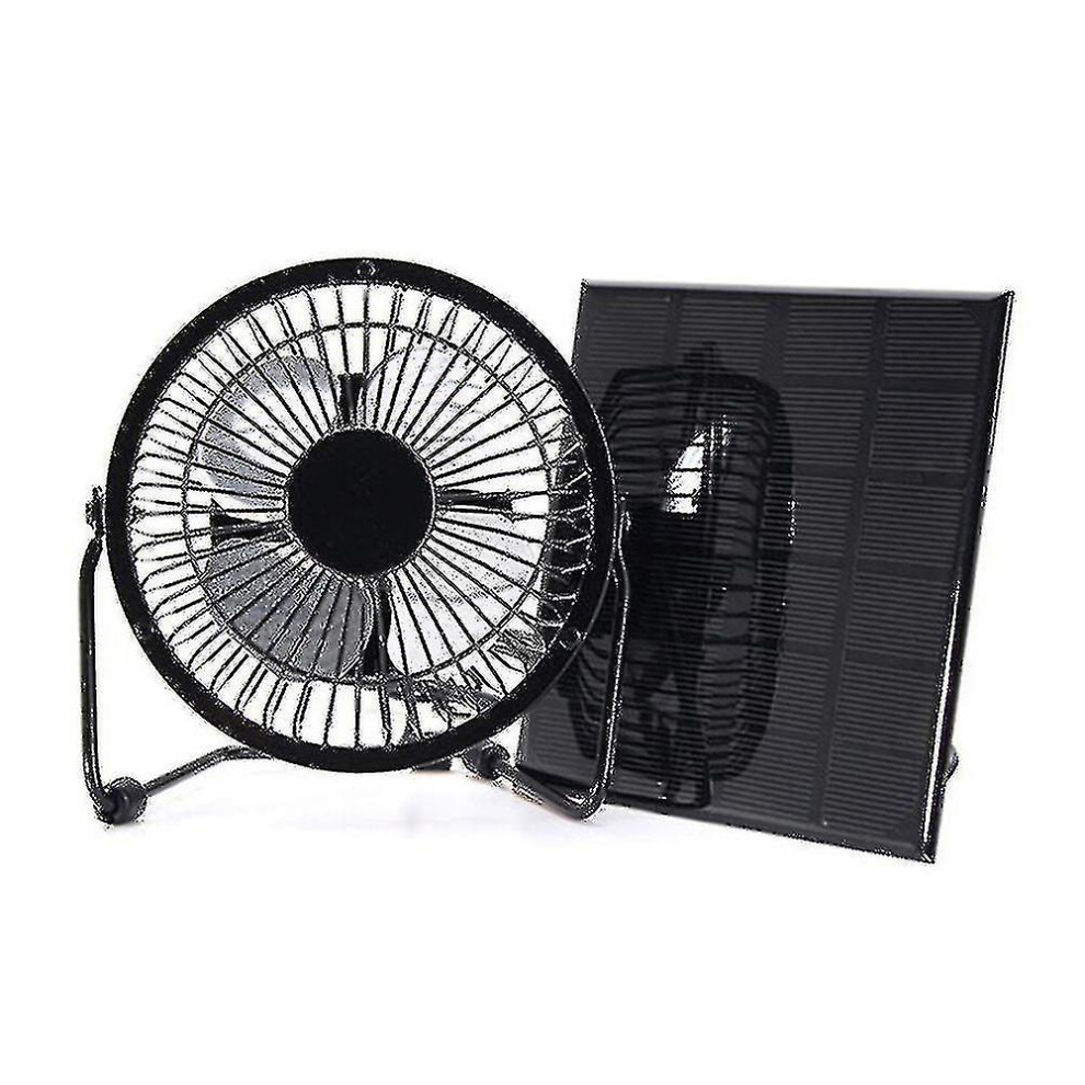 Desk Fan, Solar-Powered Quiet Operation For Efficient Cooling Performance In Emergency Situations (8-Inch) 9358999705934