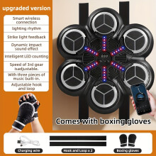 (6-Key) Punching Machine with Scoring System & Music Reward - /Adult Training Equipment, Sandbag Target for Home Boxing,