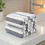 (Grey*2) Set of 2 Oversized Bath Towels, Featuring a Luxurious Soft Striped Design, Highly Absorbent And Quick-Drying, Perfect 2