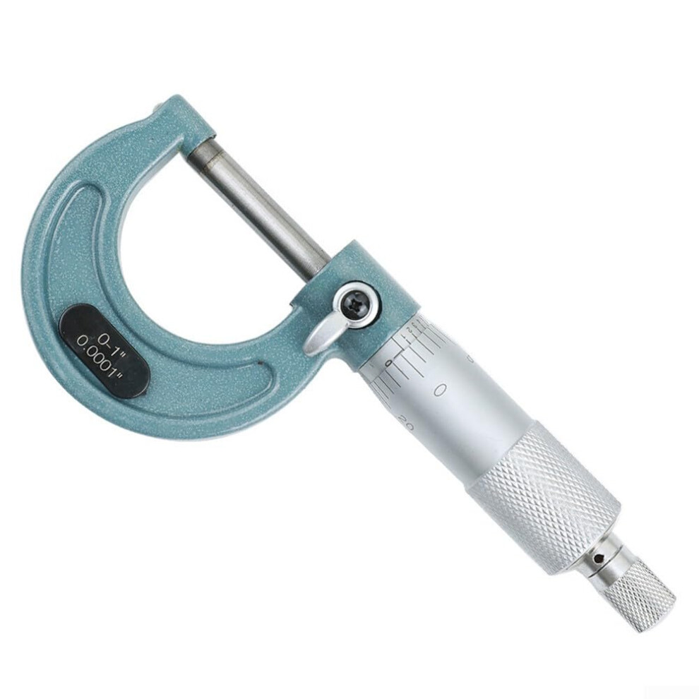 Outside Diameter Micrometer, 0.0001 Inch Precision, Bearing Steel, Satin Chrome Finish, Spiral Pairs Principle A 9189345348075