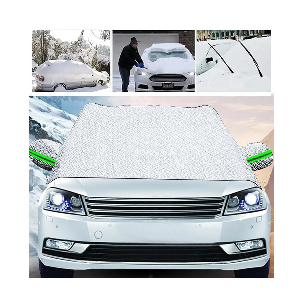 Winter Car Windscreen Cover, Foldable 230X145cm, Doublelayer, Frost And Sun Protection, Vw Compatible 9382693694614