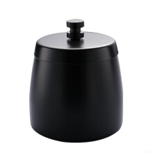Windproof Soot Collector With Lid Stainless Steel Construction Black Finish For Home And Garden Outdoor Use