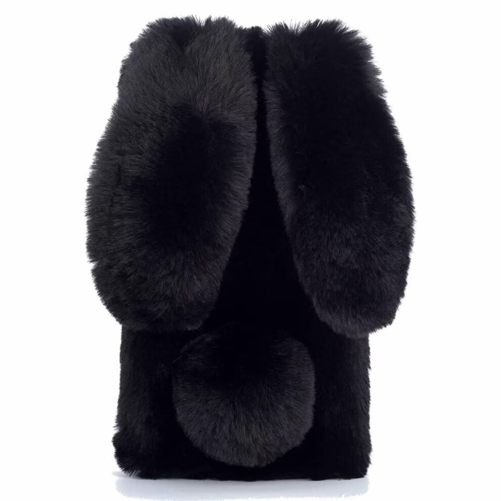 Nadoli Rabbit Fur Case For Honor Magic 6 Lite, Warm Fluffy Plush Protective 9382693694768