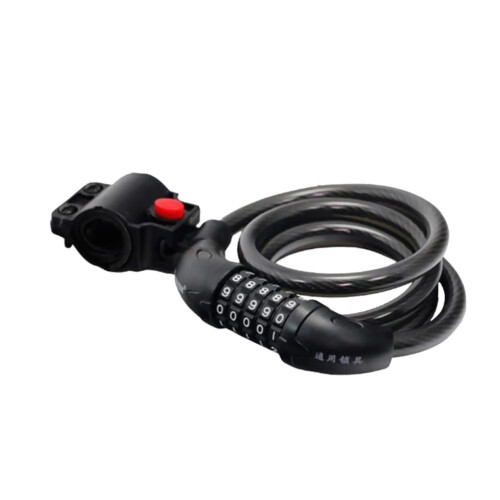 Bicycle Cable Lock HeavyDuty Chain with 4Digit Password for Bikes, Motorcycles AntiTheft