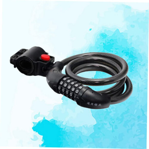 Bicycle Cable Lock HeavyDuty Chain with 4Digit Password for Bikes, Motorcycles AntiTheft 2