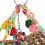 L Bunte Vogel Kletternetz Schaukel Hängematte 5