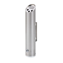 Outdoor Wall Mounted Ashtray with Lockable Weatherproof Lid for Commercial and Public Use, White