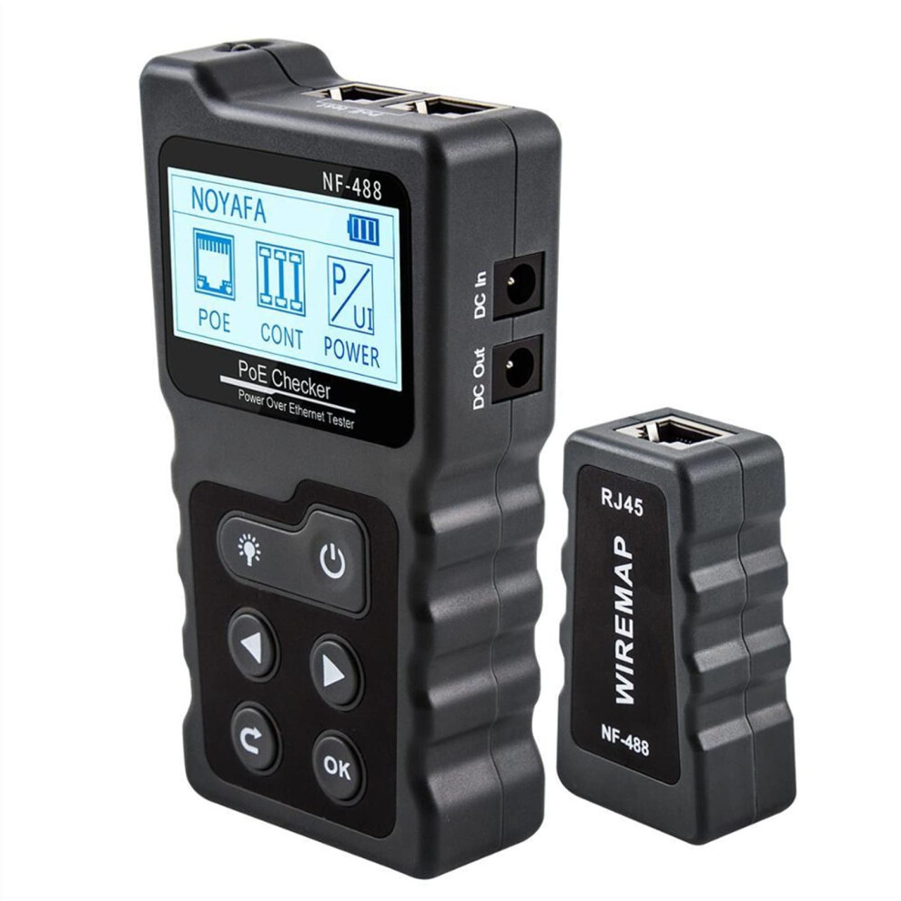 Optical Power Meter Nf488 Lcd, Poe Over Ethernet Network Cable Tester, Cat5/Cat6 Lan Loop Tool 9382693881182