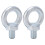 2PCS M18 Galvanized Carbon Steel Eyebolt Lifting Ring, Electroplated 1