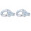 2PCS M18 Galvanized Carbon Steel Eyebolt Lifting Ring, Electroplated 6