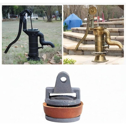 Hand Pump Leather Cup Replacement Piston Kit for Manual Well Pump  Durable PU Leather 2