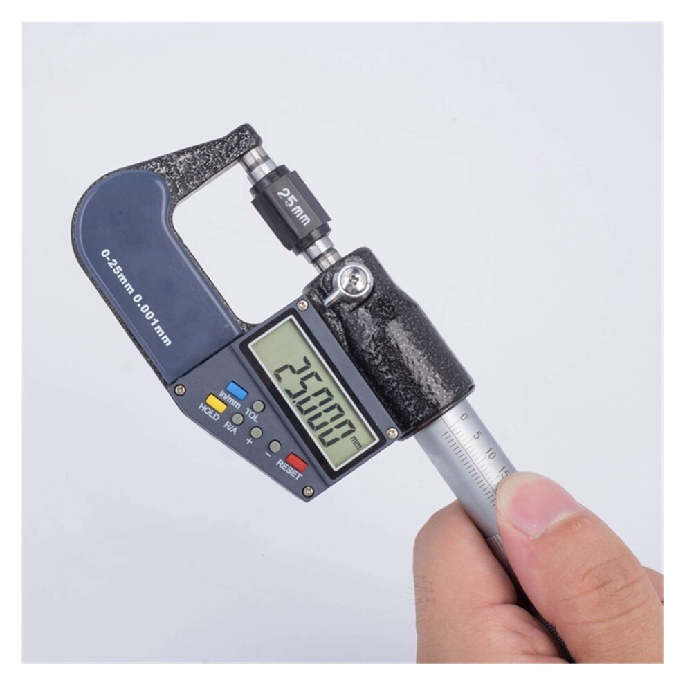 Micrometer Digital Micrometer 0.001Mm Electronic Outside Micrometer 0255075100Mm Caliper Gauge Data Output 9347817199130