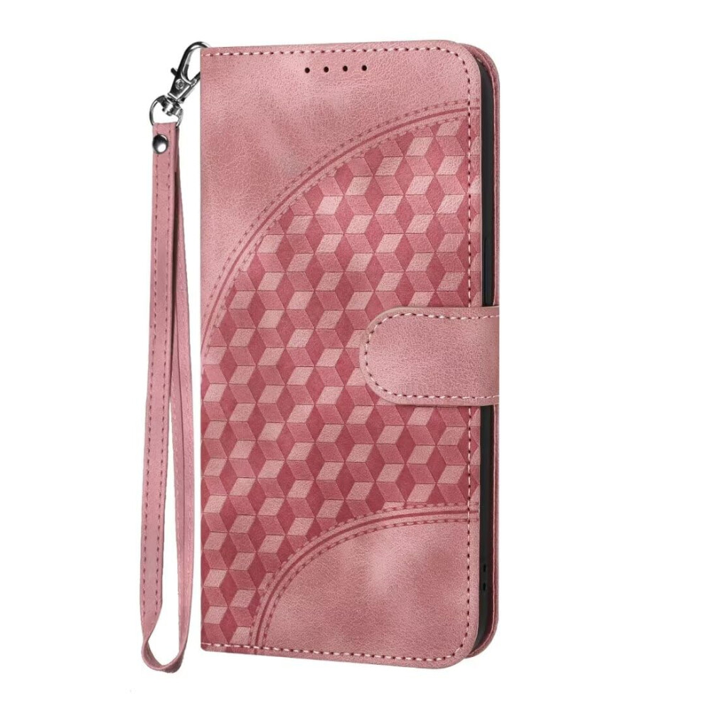 Leather Wallet Case With Card Holder, Kickstand And Shockabsorption Protection Â For Google Pixel 9 Pro Pink 9187378384534