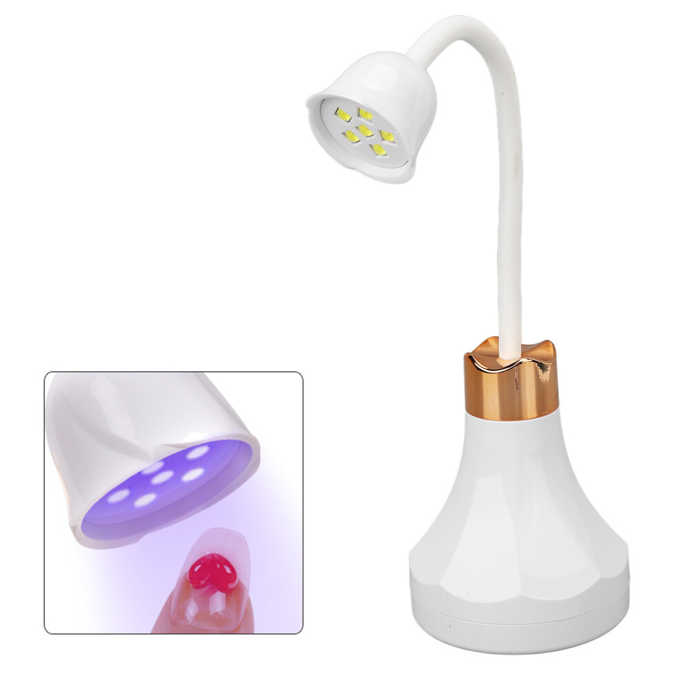 Light Rechargeable Uv Gel Nail Lamp 18W, Adjustable Led, 6 Chips