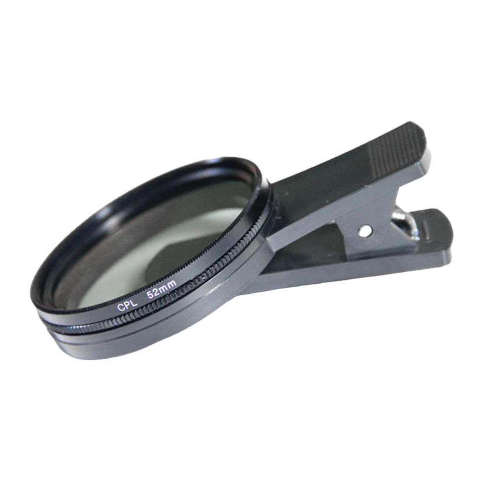 Clipon Cpl Filter, 52 Mm, Polarizing Filter For Smartphones, Universal Circular Polarization Lens 9382693696533