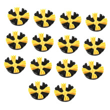 Golf Shoe Spikes 14Piece Replacement Cleats Kit For Golf Shoes, ScrewIn NonSlip Yellow Spikes