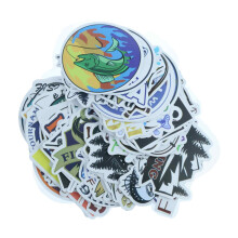 Adesivi in vinile impermeabili: adesivi da pesca per bottiglie d'acqua, laptop impermeabili, bagagli, computer, tazze, telefono, scrapbooking,