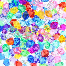200 de diamante acrilice pentru copii, decorațiuni cu diamante, diamante colorate pentru copii, pietre prețioase transparente din cristale cu