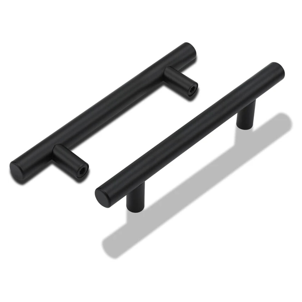 Cabinet Handles Suitable For Different Types Of Cabinets, Classic Style Effortless Installation Matte Black Stainless Steel, Contemporary Bar Pull 9358999706566