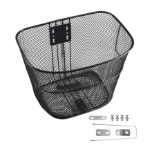 Bicycle Rear Basket Front Basket Metal Bike Storage Basket 13.39 Inch x 10.24 Inch x 9.84 Inch For Road Folding Mountain Bikes