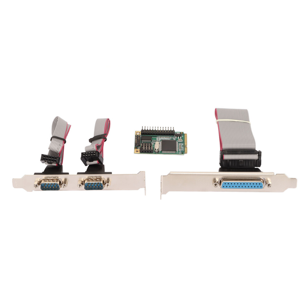 Mini Pcie Serial Parallel Expansion Card 6Gbps 2Xrs 232 + 1Xparallel 7641373514829