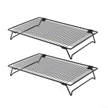 Cooling Rack 2Piece Set, Stainless Steel Construction, 34 x 24.3 x 5.4 cm, Designed for Efficient Airflow