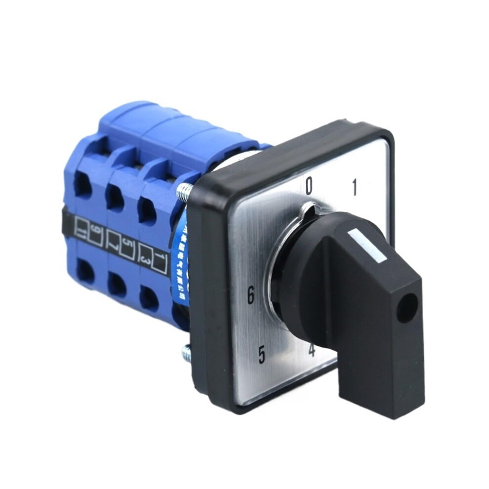 20A 3 Phase Rotary Cam Selector Switch Lw2620 7 Position Panel Mount Universal Transfer 9347817017168