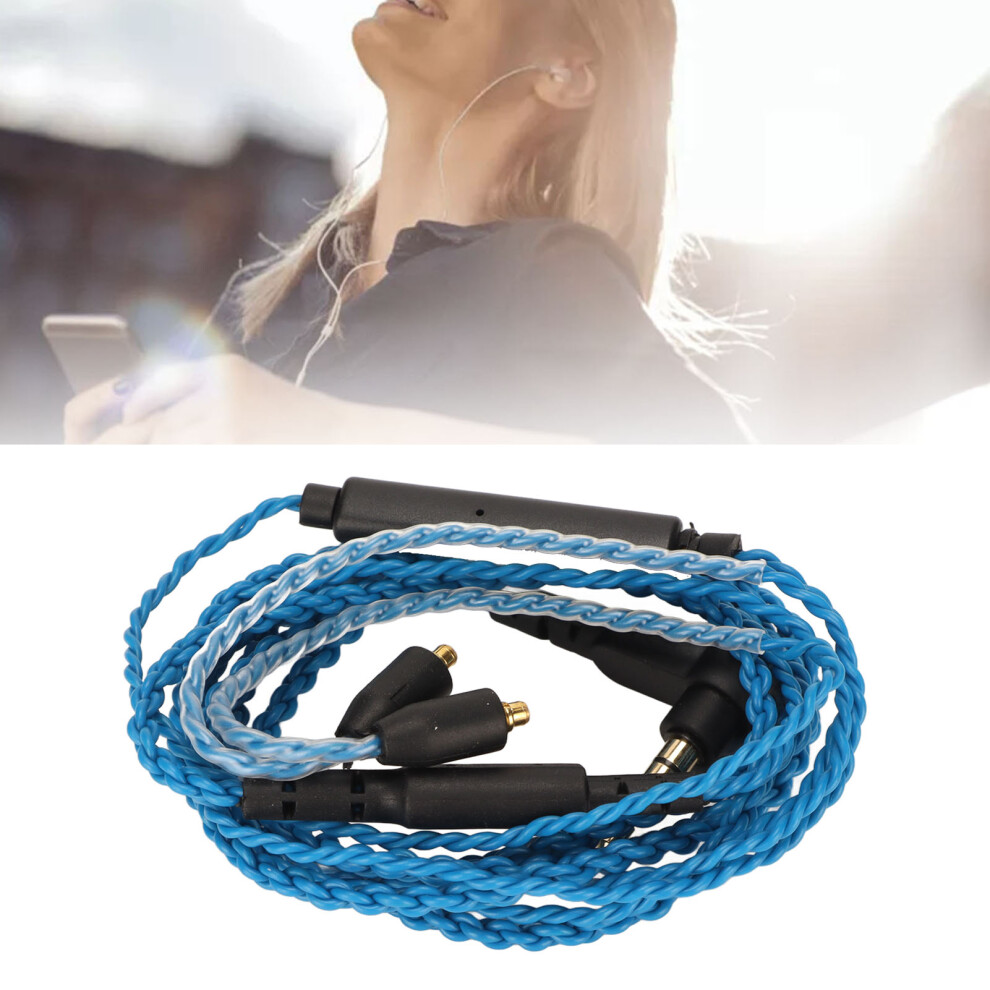 Replacement Ofc Headphone Cable With Mic For Se215/315/535/846, 120Cm Blue 9421373515457