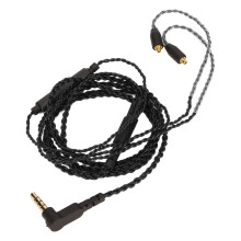 Cable de micrófono OFC de 120 cm MMCX-3.5mm negro SE215/535/846
