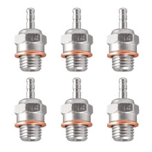 6Pcs Glow Plug N4 Hot Spark Nitro Engine Parts Replace OS 8 for HSP HPI 1/8 1/10 RC Car Truck Buggy