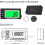 LCD Digital Hourmeter Tachometer Engine Thermometer Replaceable Clock for Motorcycle ATV Marine Boat Gasoline Engines 8
