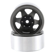 4 StüCk Deep Dish 1,9 Zoll Metall Beadlock Radnabenfelge für 1/10 RC Crawler Axial SCX10 II III  TRX4 RC4WD D90, Grau
