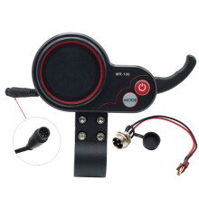 MR-100 LCD-Anzeige MessgeräT Armaturenbrett 6Pin + T-Typ-Kabel für M4 Elektroroller-ZubehöR