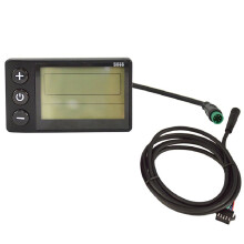 S866 Electric Bike LCD Display Electric Scooter Display Meter Control Panel with Waterproof Plug and Waterproof