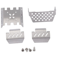 Metallchassi Pansaraxelskyddsplatta för YiKong YK4082 YK4102 YK4103 Absima Sherpa RC Crawler Biluppgraderingsdelar
