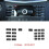 Car Center Console CD Multimedia Button Ram Cover Sticker för   E Class W212 2010-2011(Svart) 2