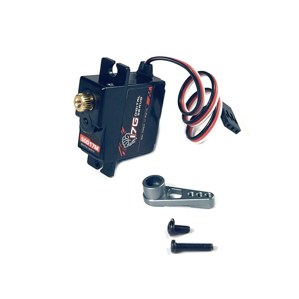 17G 3.5Kg Metal Gear Digital Servo And Metal Servo Arm S0017m For Wpl C14 C24 Mn D90 Mn99s Rc Car Upgrade Parts,4 6032433125177