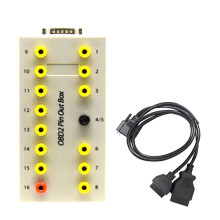 OBDII OBD2 Breakout Box Car OBD 2 Breakout Box Car Protokolldetektor Auto Can Test Box Automotive Connector Detector(B)