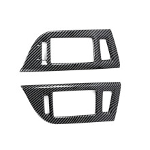 Car Carbon Fiber Interior Dashboard Center Console Air Vent A/C Outlet Frame Cover Trim für Pajero 2007-2019