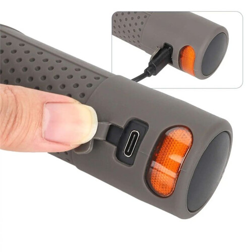Scooter-Lenkergriffe mit Blinker, Lenker für  / für  E-Scooter, Griff mit Schlitzgriff, Grau 1