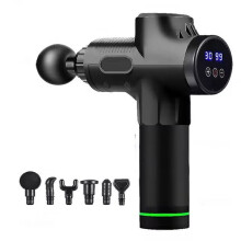 Djup Muskelmassagepistol Elektrisk Slagpistolmassager för Kroppsnacke Rygg Ben Fitness Tool