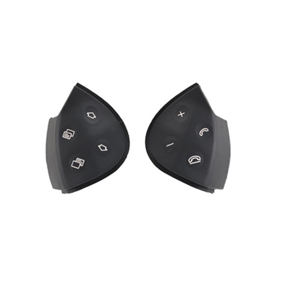 Car Steering Wheel Control Button Trim Cover For E-Class W211 E320 E350 E550 2003-2006 Black 6032905310650