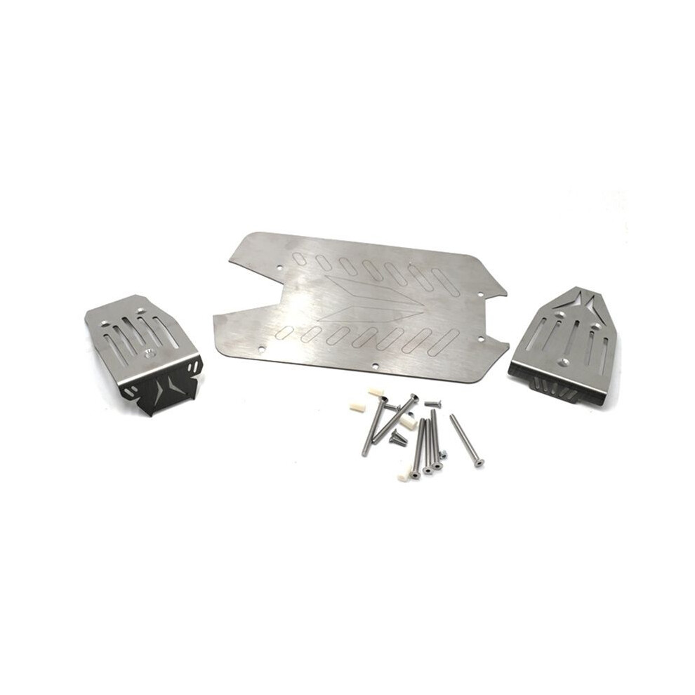 Stainless Steel Chassis Armor Front Rear Protector Skid Plate For 1/10 Arrma Vorteks Rock Rc Car Upgrade Parts 6031847986220