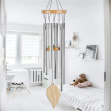 2X Wind Chimes for Outside, with S Hook DIY Wood Pendant Garden Wind Chime Home Decor Wind Chimes